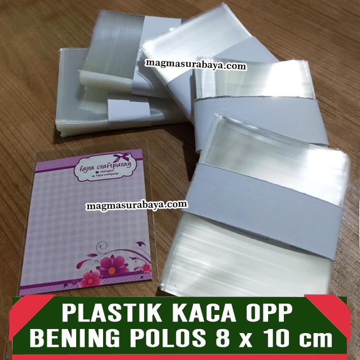 Plastik Kaca OPP Bening Polos - Plastik Bros - Souvenir - Accessories