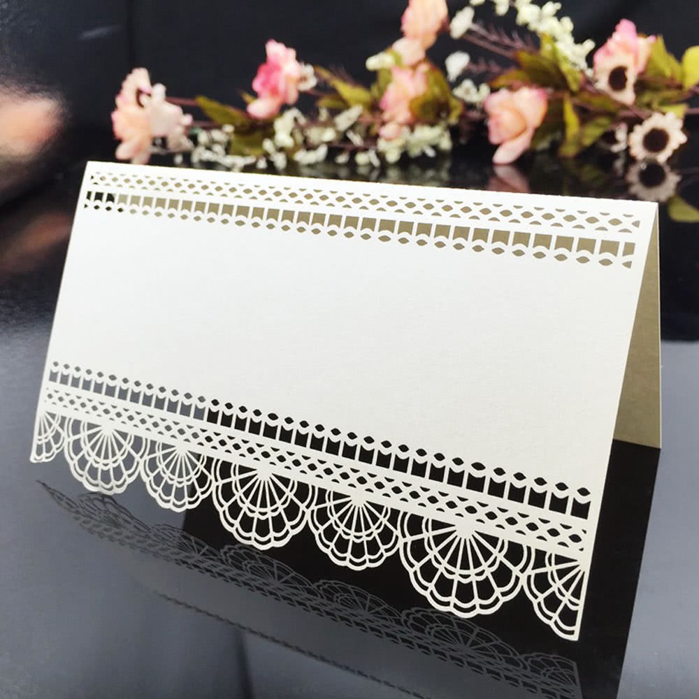 20Pcs Kartu Nama  Laser Cut untuk Dekorasi  Pesta Pernikahan 