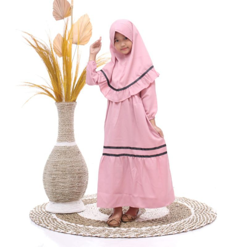 GAMIS ANAK TANGGUNG TERLARIS //YUMNA GAMIS KIDS//MOSCREP PREMIUM