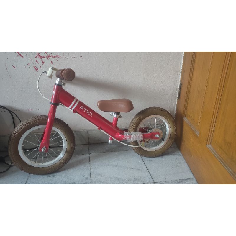 Preloved Iimo Push Bike Balance Bike Red