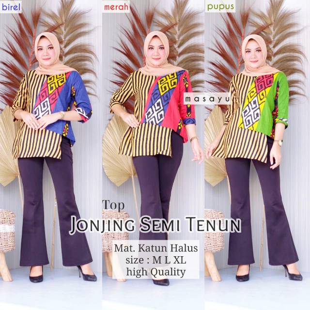 Blus jonjing semi tenun