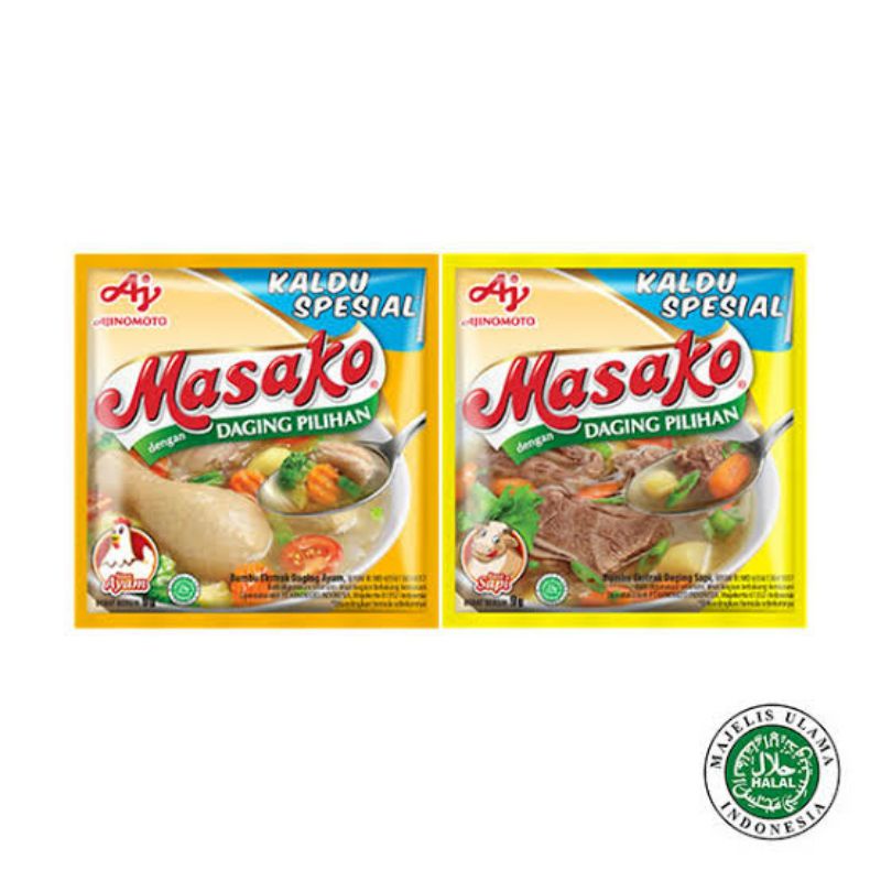 

Masako Penyedap Rasa Sapi & Masako Penyedap Rasa Ayam Sachet