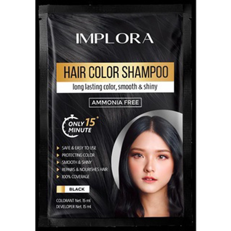 Implora Hair Color Shampoo - Shampoo Pewarna Rambut