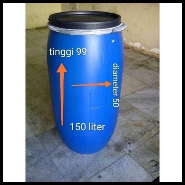 Jual Drum Plastik Air Tong Sampah 150 Liter Bekas Tong Biru Shopee Indonesia 9232