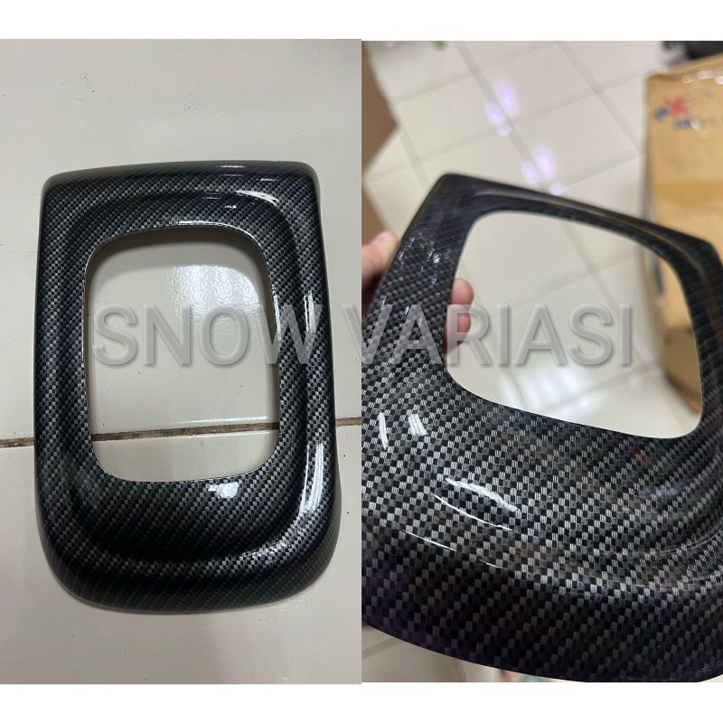 PANEL PERSENELING SHIFTER ALL NEW RUSH TERIOS 2018 2021 2022 2023 COVER Hitam Carbon