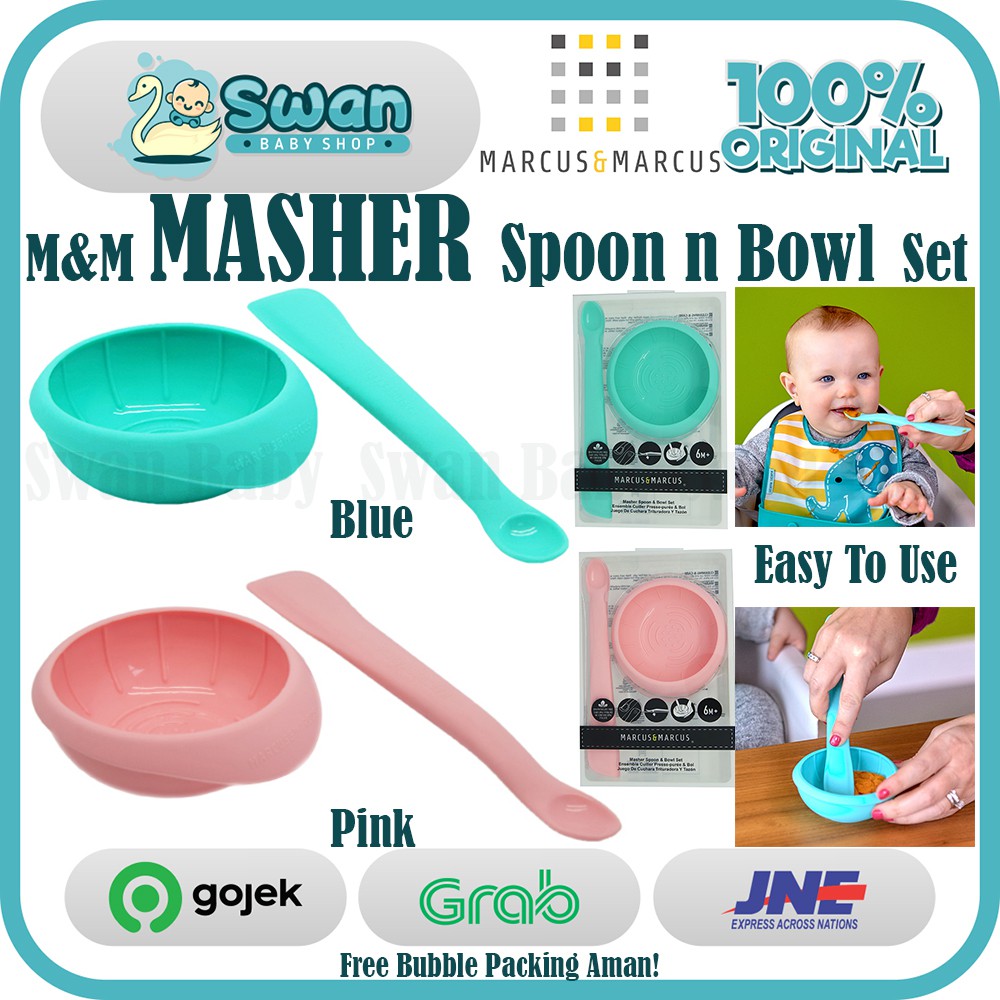 Marcus and Marcus Masher with Soft Spoon &amp; Bowl Set / Food Maker