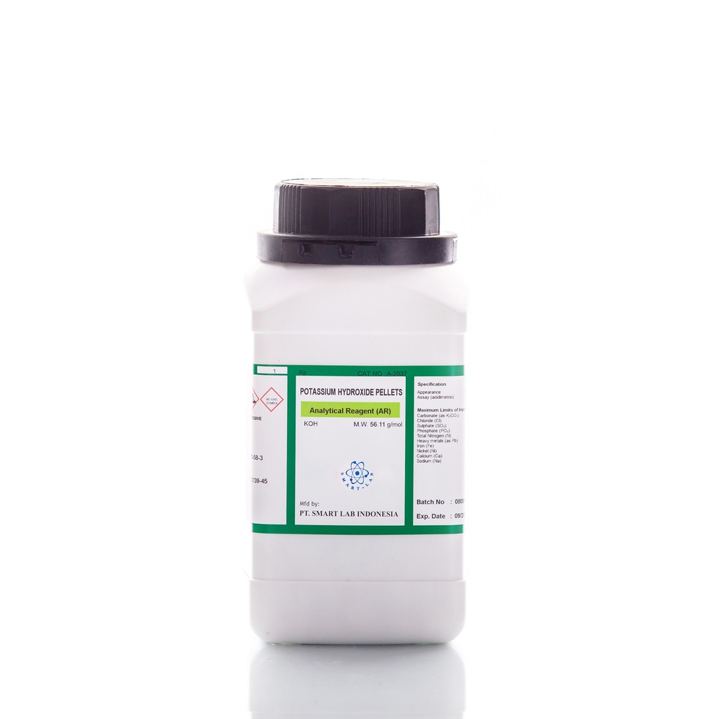 POTASSIUM HYDROXIDE PELLETS 1KG SMART LAB BEST QUALITY