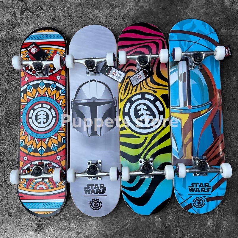 ELEMENT complete beginners factory set Skateboard original pemula