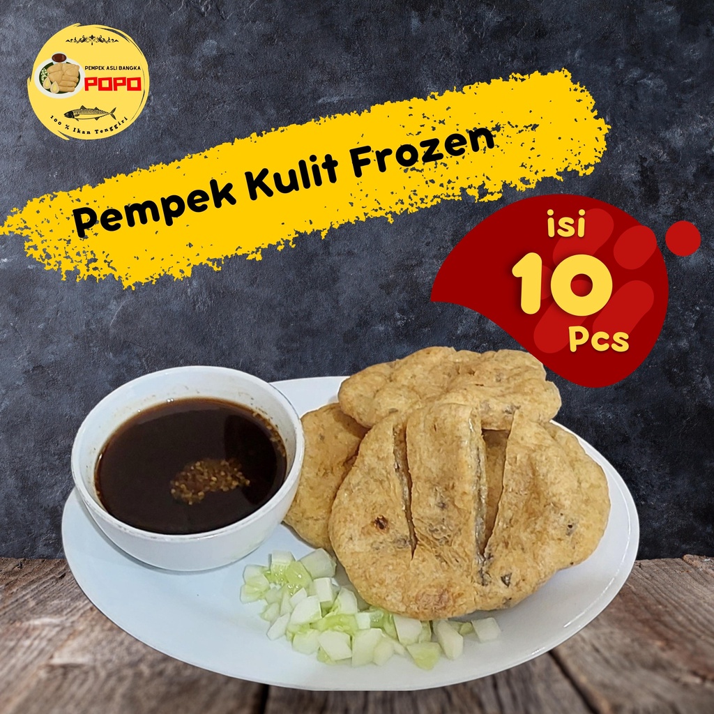 

PEMPEK KULIT [ VAKUM FROZEN ] ASLI BANGKA ISI 10 PCS + CUKO / CUKA HITAM