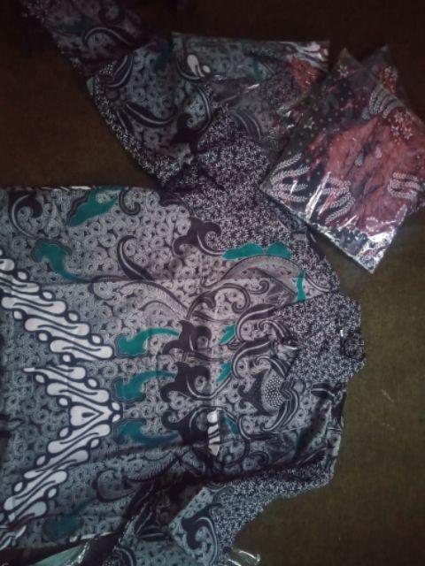 Kemeja Batik Pria Lengan Panjang Size M L Xl Xxl Bswart Batik Hrb026 Kenango Hem Panjang Padi