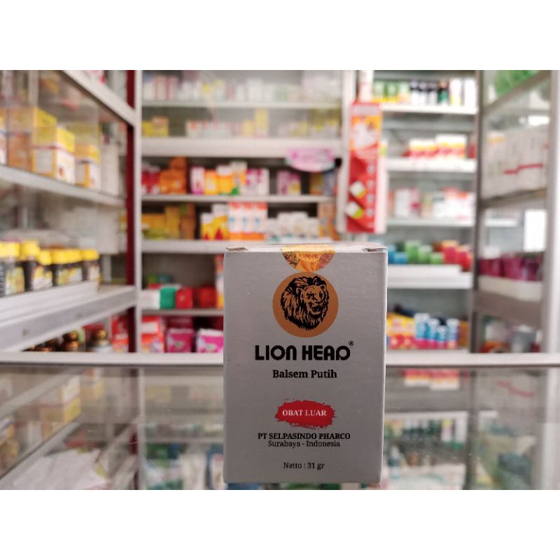 BALSEM LION HEAD PUTIH CAP SINGA 31 G &amp; 13 G