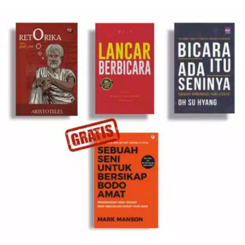 Paket 4 Buku Bicara Itu Ada Seninya Seni Berbicara Lancar