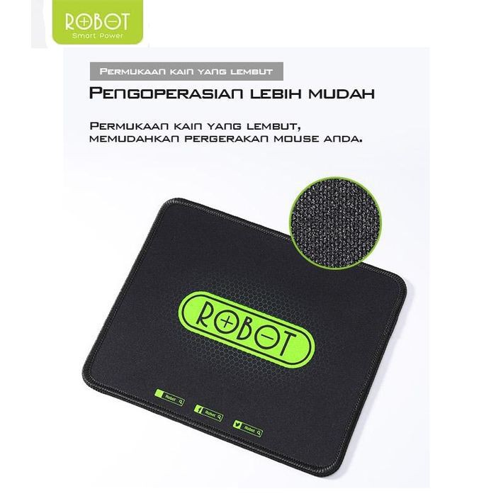 Mousepad Hitam Polos Original Robor RP01