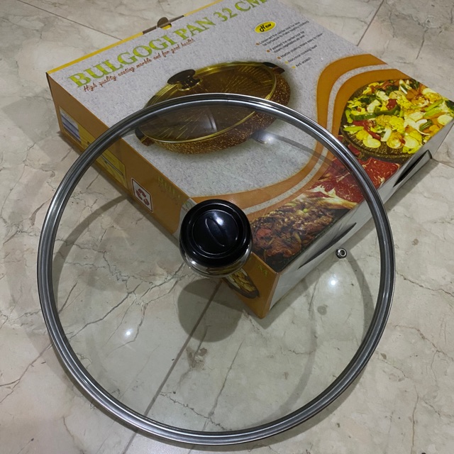 Tutup Panci Kaca 32CM / Tutup Grill