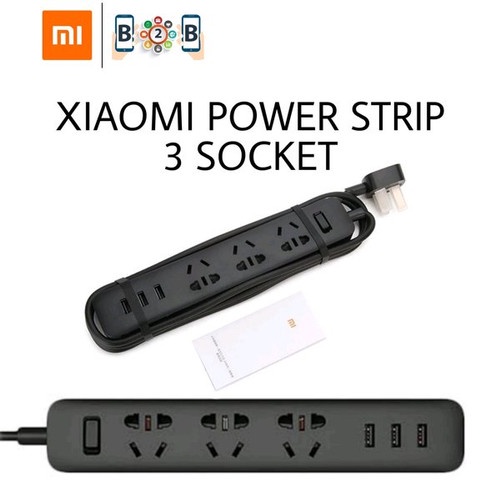 Smart Plug xiaomi Power Strip 3 USB Original