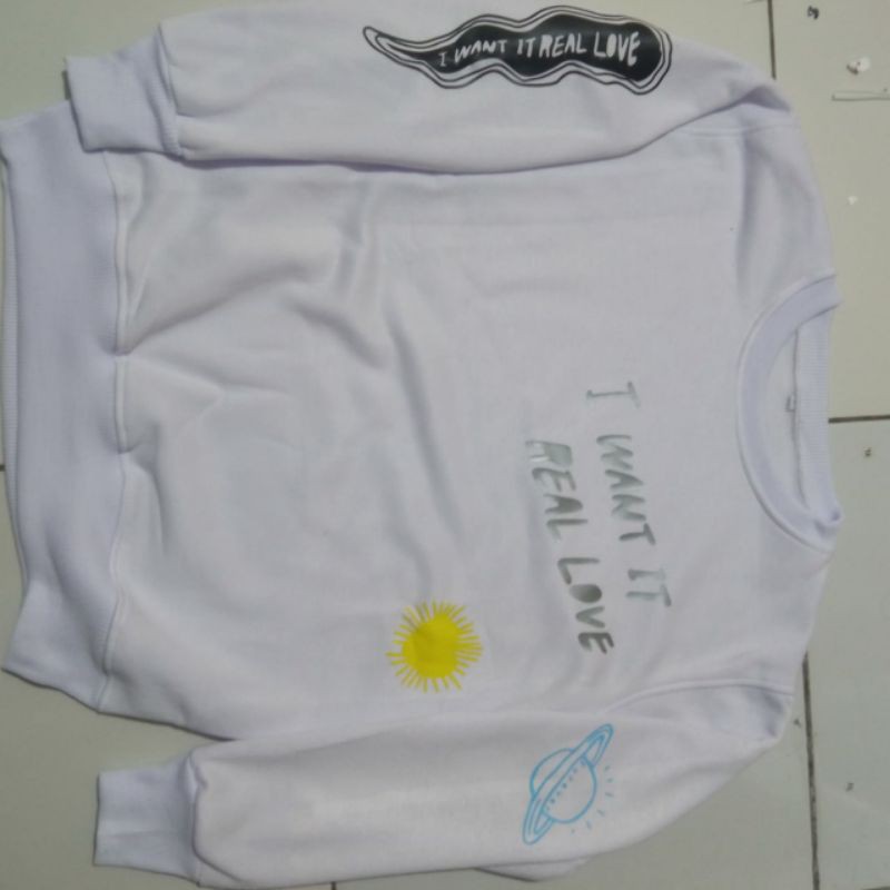 Basic Sweater BTS Kim Taehyung style i want it real love // sweatshirt BTS kim Taehyung