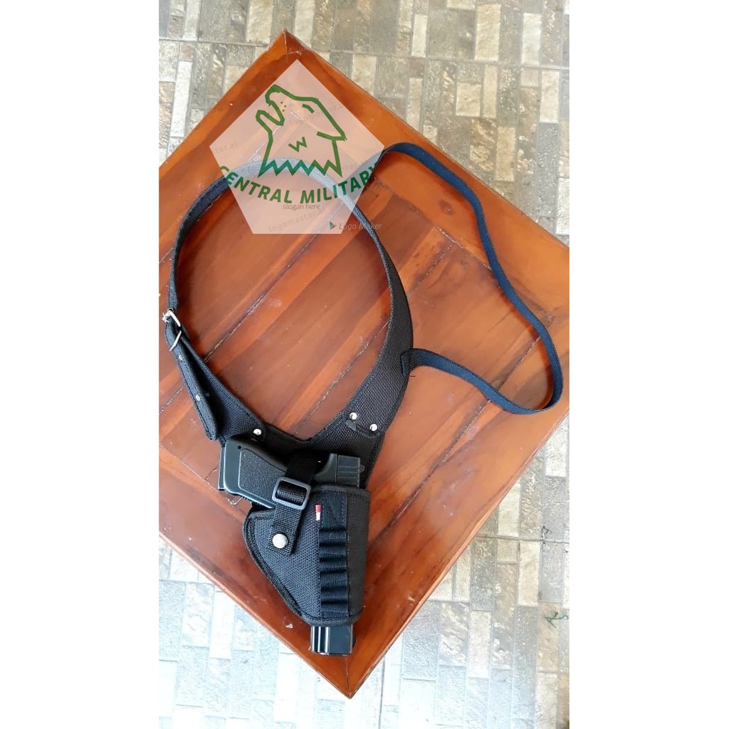 Sarung Pistol Ketiak/ Holster Ketiak/ Pistol Case/ Aksesoris Menembak - Airsoft