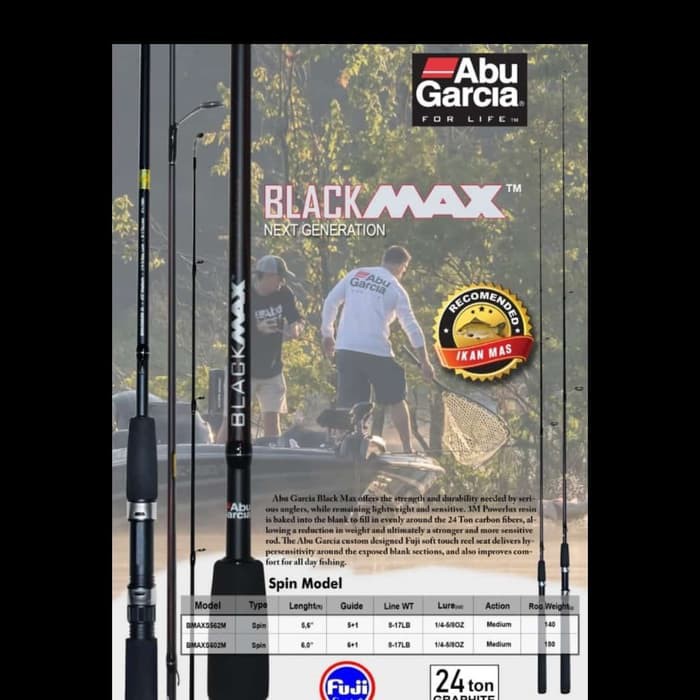 JORAN ABU GARCIA BLACK MAX 602M 180 CM
