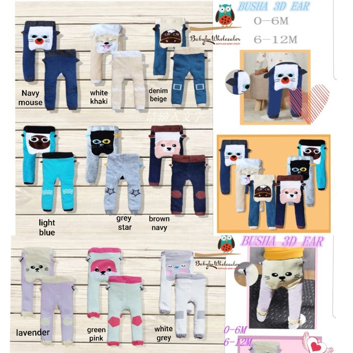 Legging Busha / Legging Bayi Buka Kaki