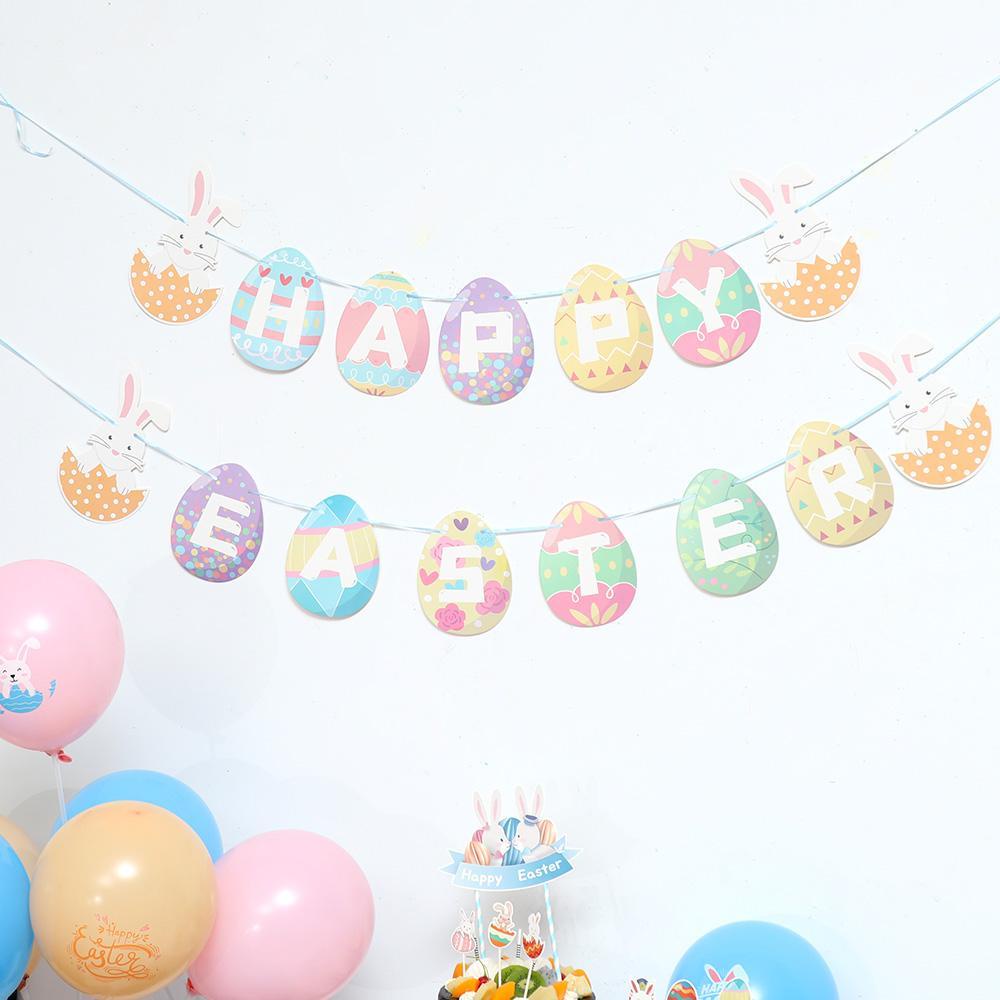 R-flower Easter Party Decoration New Kertas Hiasan Kue Ulang Tahun Party Decor Hadiah Paskah