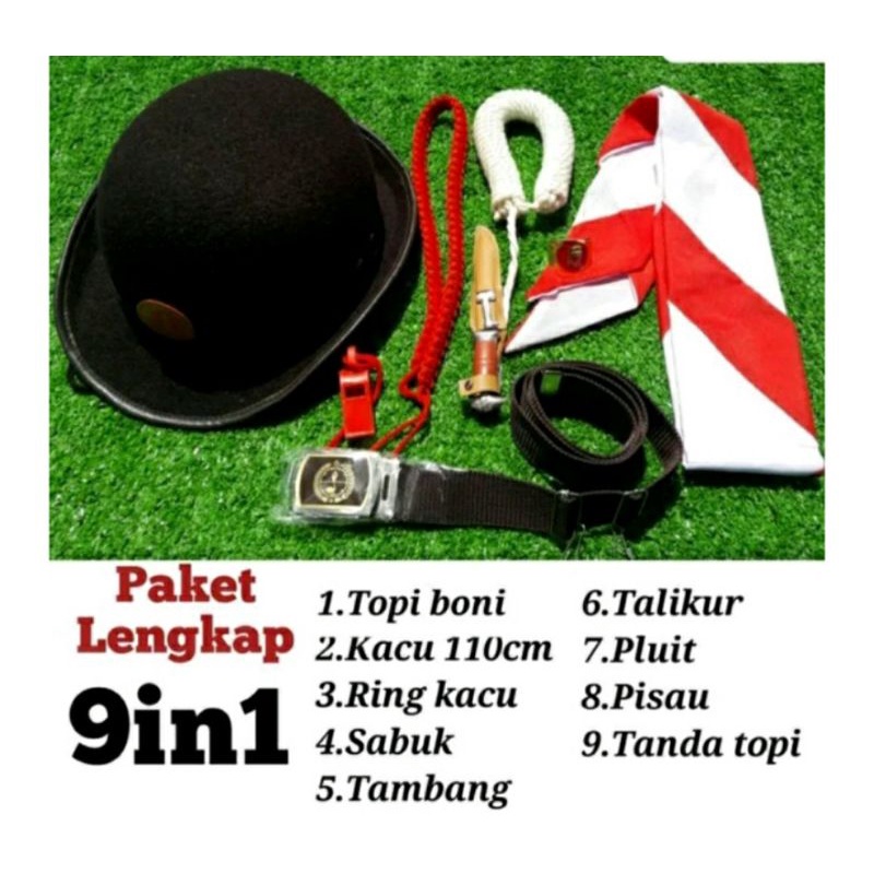 Atribut cewek komplit+TOPI Boni LAKEN/BELUDRU