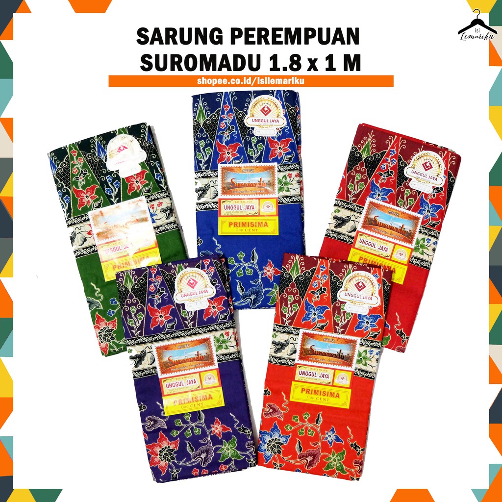 Sarung Batik Perempuan SUROMADU Unggul Jaya 1.8 x 1M