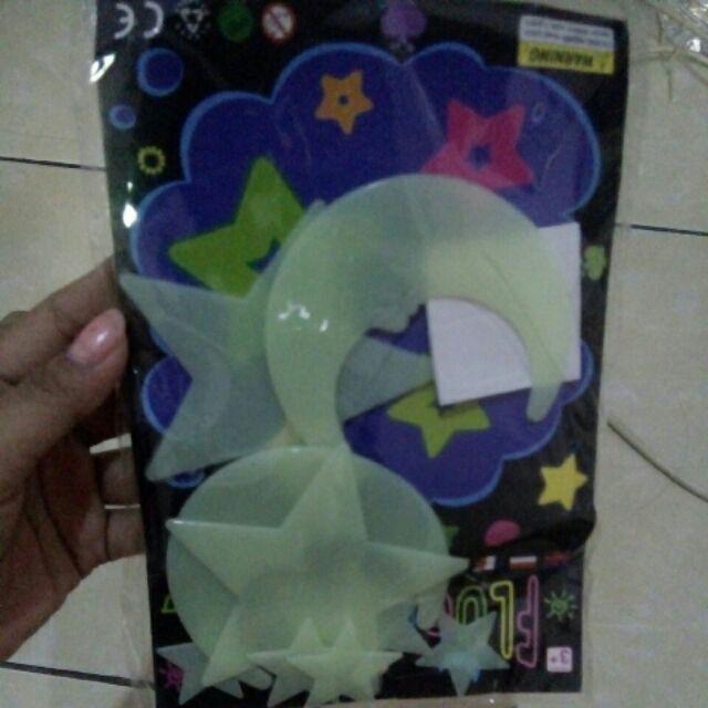 Glow In The Dark Wall Sticker Luminous Fluorescent For Bed Room Decor