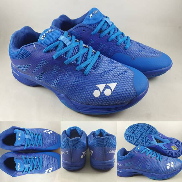 Sepatu Badminton Yonex Power Cushion Aerus 3 Court Blue
