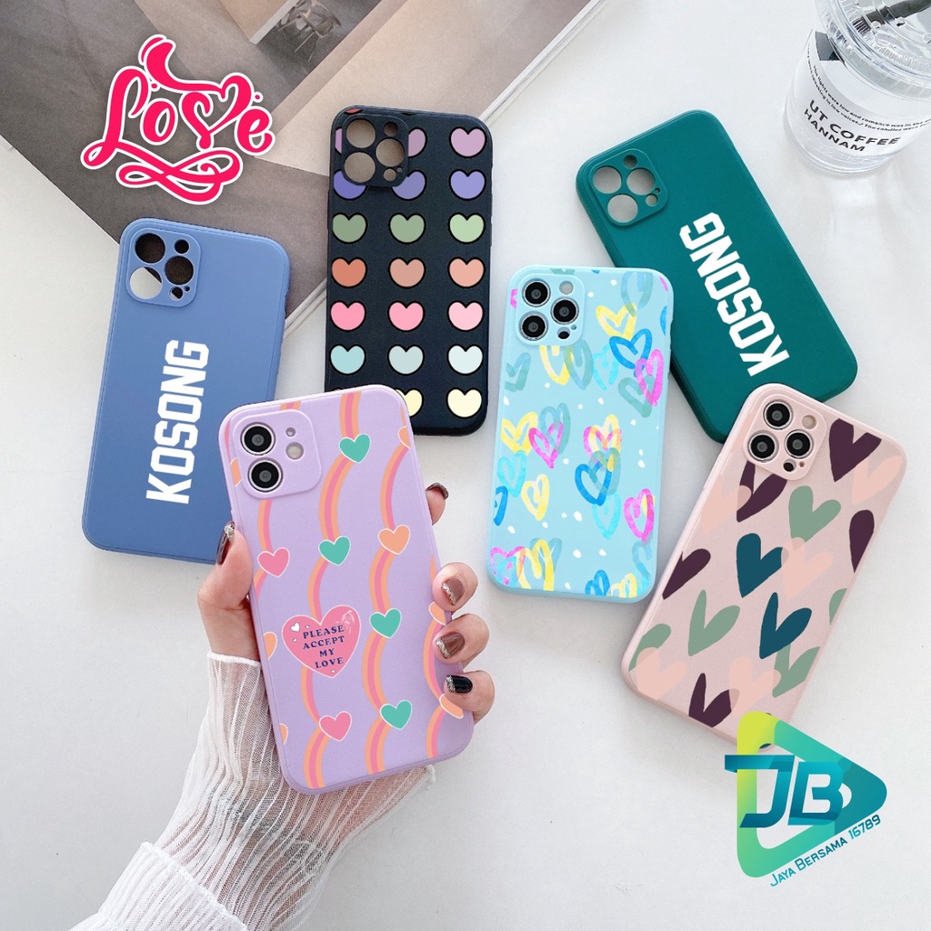 CASE CASING SOFTCASE SILIKON MACARON PELINDUNG KAMERA LOVE OPPO VIVO SAMSUNG XIAOMI REALME IPHONE ALL TYPE JB5287