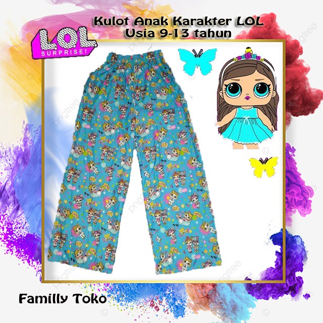 PILIH MOTIF Kulot Anak Perempuan Katun Usia 9th - 13th / Grosir kulot anak,bisa ecer / Celana Kulot Anak / Pilih Motif Kulot anak 9-13 tahun L/KULOT ANAK PEREMPUAN CALLYSTA CALISTA KALISTA CELANA PANJANG CEWEK MOTIF