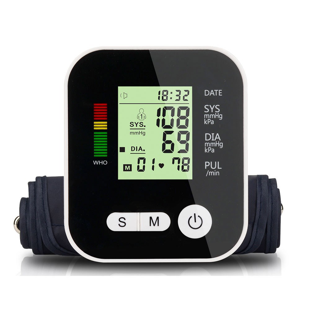 MPro Alat Cek Tekanan Tensi Darah Digital Pengukur Tensimeter Sphygmomanometer Blood Pressure Monitor jnp