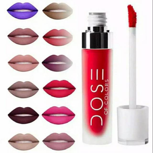 (12pcs)DOSE OF COLORS liquid matte lipstick