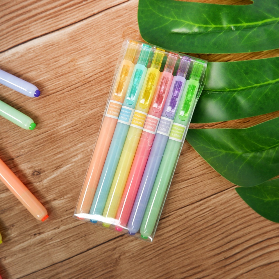 

Colorful Line Highlighter Pen 6pc Set / Set Highlighter