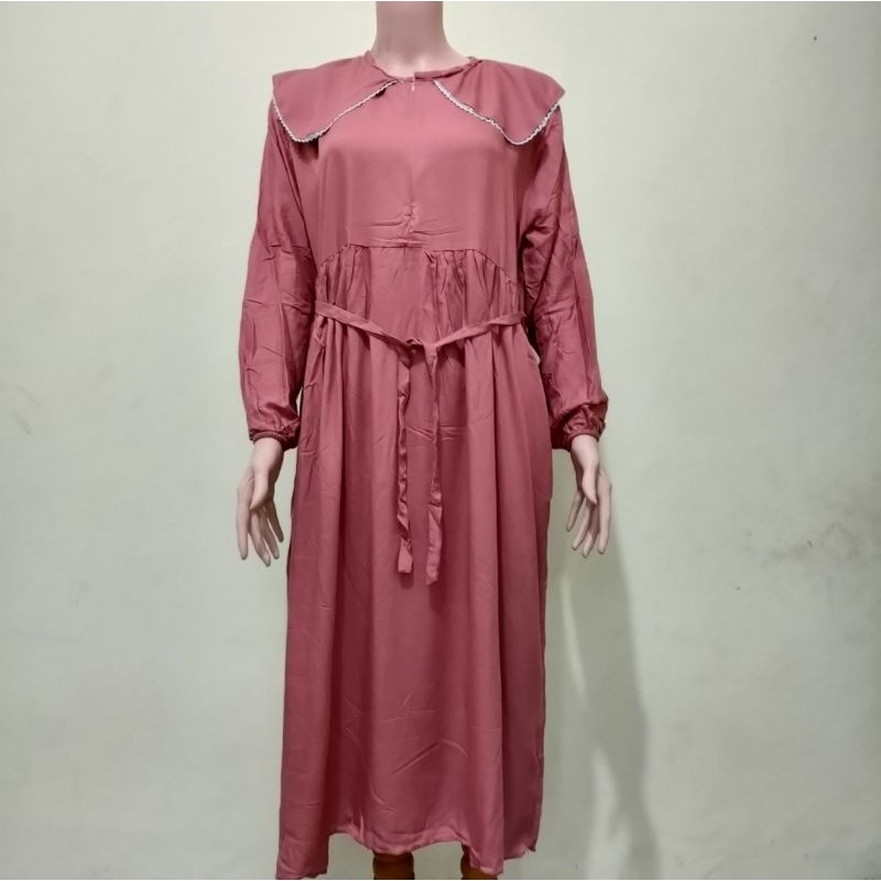 Jual Midi Dress Rayon Terbaru / Midi Dress Kekinian / Baju Muslim ...