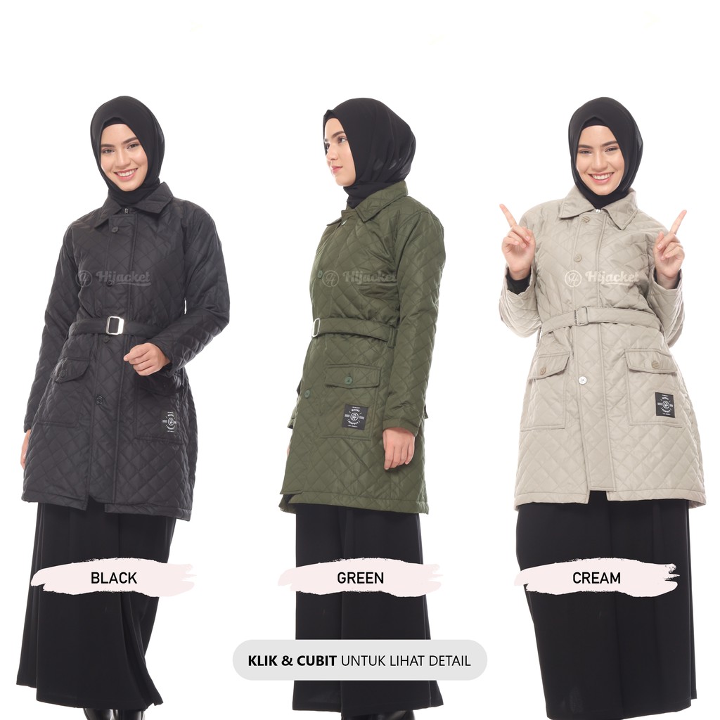 Hijacket Agnesia - Jaket Umroh Wanita Muslimah - Hijaber Musim Dinging Panjang Syari Adem