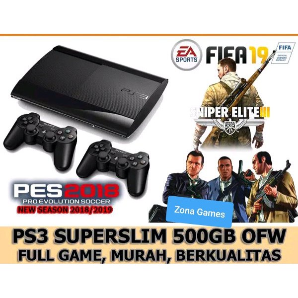 Paling Murah       Playstation 3 PS 3 Super Slim Hen 500gb