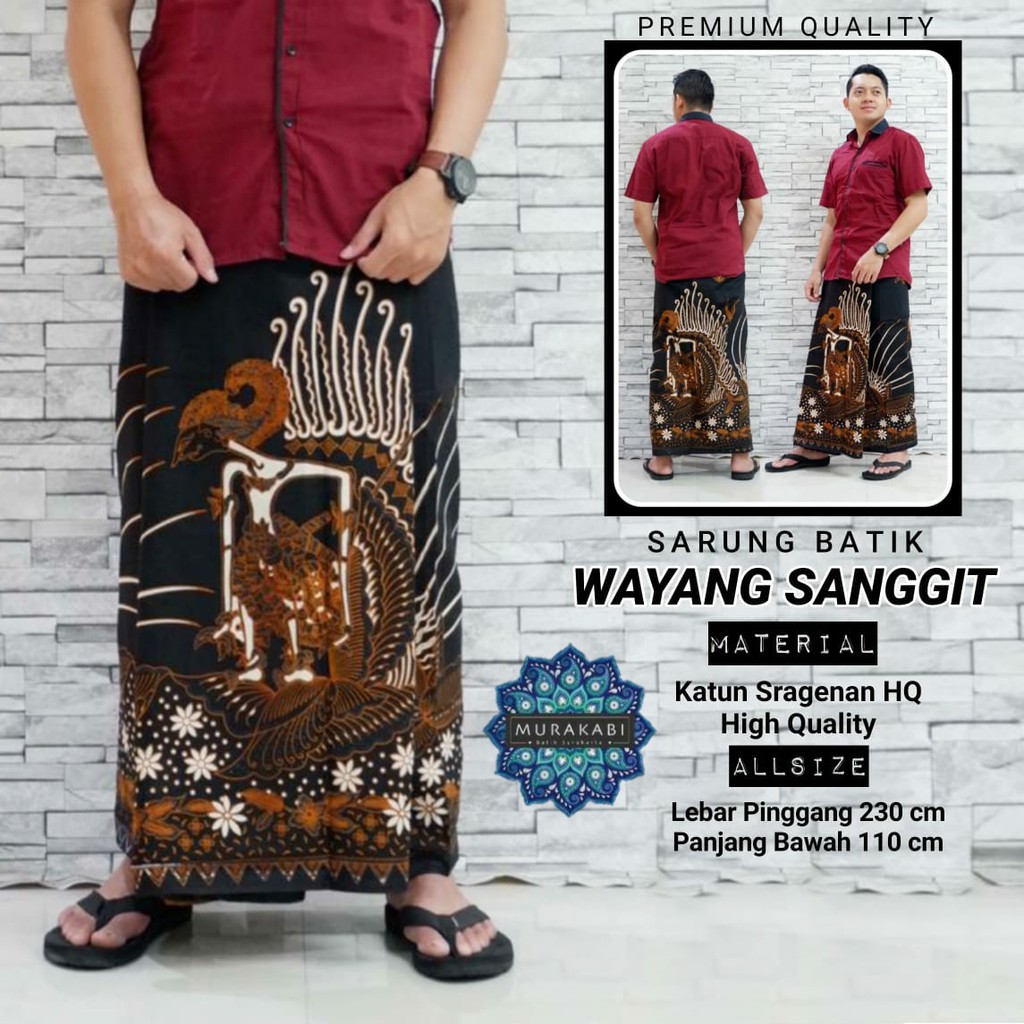 Sarung Batik Wayang Sanggit Murakabi Batiksoloamanah 110.000