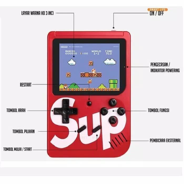 Gameboy SUP Retro 400 games Game watch supreme classic Mario Bros