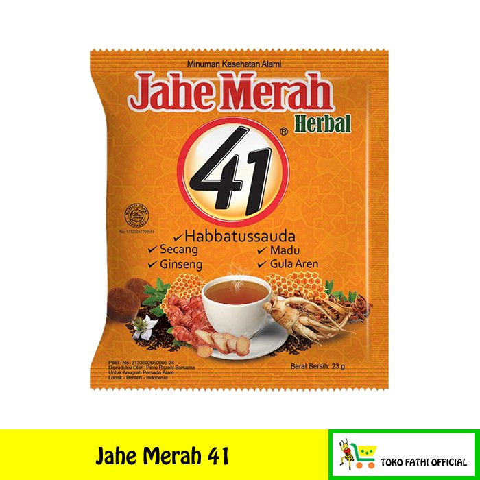 

Jahe Merah 41 Instan Bubuk Sachet