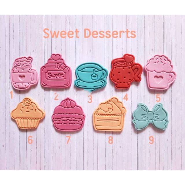 

Cookies cutter SWEET DESSERT ( dijual per pcs)