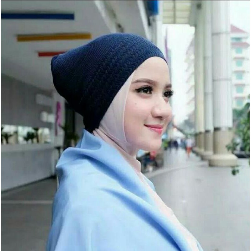 Ciput rajut Anpust basic standar/Daleman kerudung kupluk