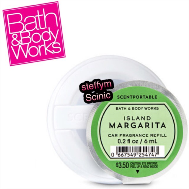 Bath and Body Works Scentportable Refill ISLAND MARGARITA Car Fragrance Refill
