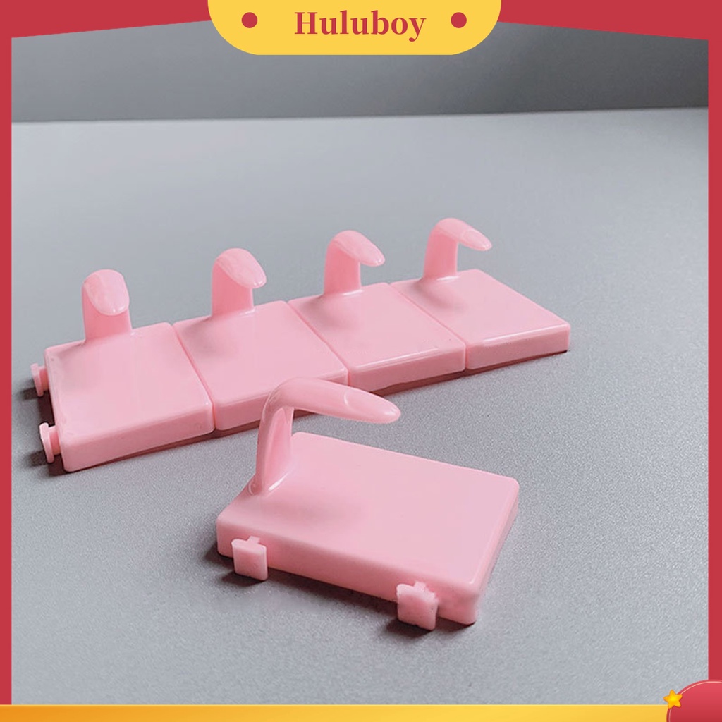 Huluboy Huluboy♡ 5pcs / Set Stand Holder Display Kuku Palsu Untuk Latihan Manicure