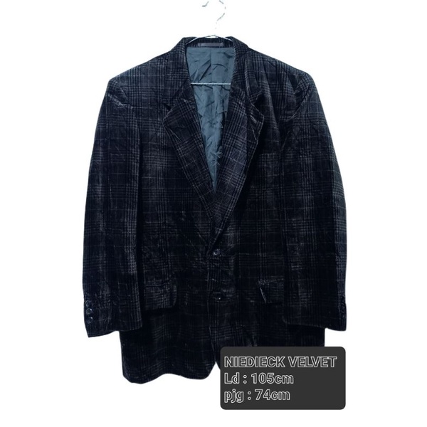 Jas/Blazer Pria Baldu/Velvet/Suede second