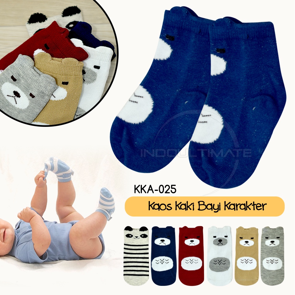 Kaos Kaki Anak Balita Laki-Laki Perempuan Kaos Kaki Bayi Baby Socks KKA-025 Alas Kaki Pelindung Kaki Kid Sock Anak Foot Cover Kaus Kaki Kaos Kaki Sekolah