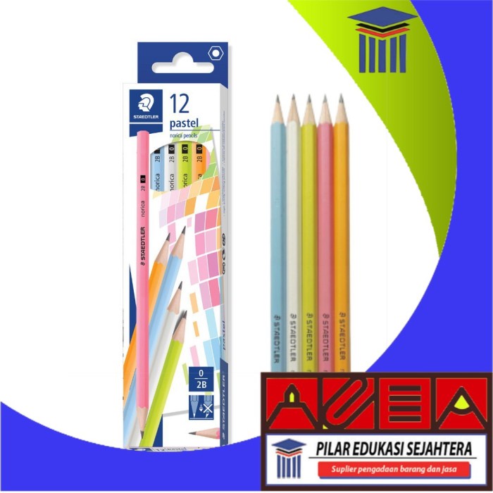 

PENCIL | PENSIL 2B STAEDTLER NORICA PASTEL (1PAK) MURAH