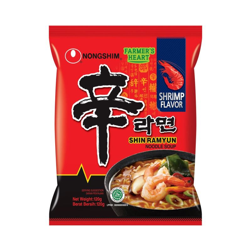 

Nong shim shrimp shin ramyun 120 gr