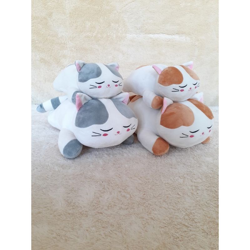 BONEKA KUCING BERSUARA DAN TANPA SUARA LUCU / BONEKA KUCING BERSUARA TERMURAH TERLARIS