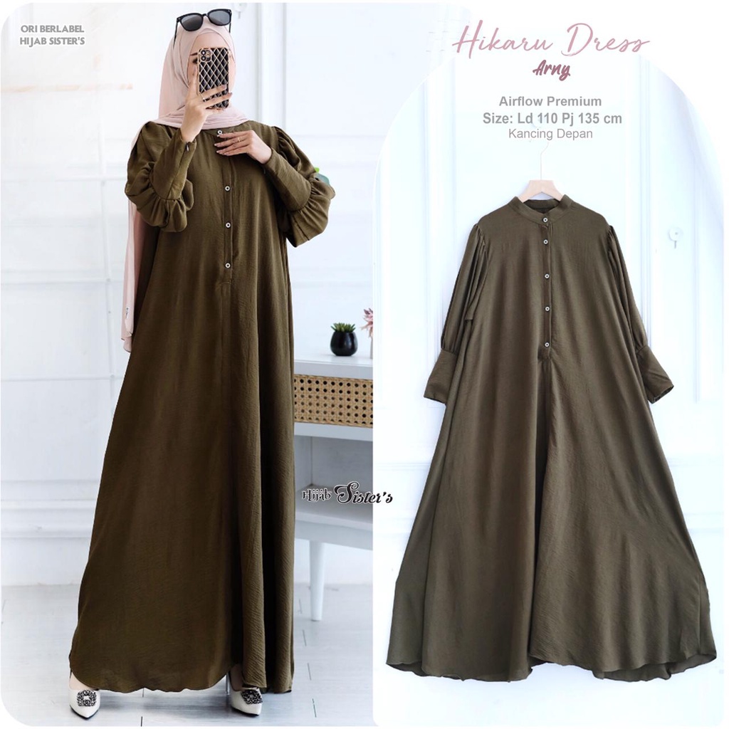 HIKARU DRESS GAMIS ORI BY HIJAB SISTERS