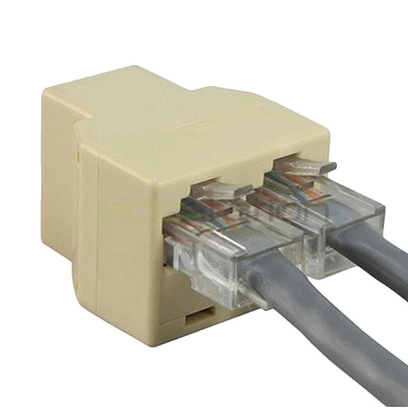 Barrel RJ45 Double - Connector Barel Cabang RJ45 Sambungan LAN